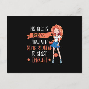 Carte Postale Être Redhead Est Parfait Red Hair Ginger Redheads