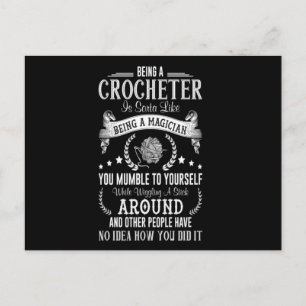 Carte Postale Être un Crocheteur Être un Magicien