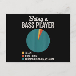 Carte Postale Être un musicien bassis Funny Bass Guitar Joueur