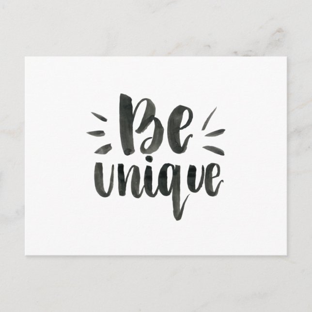 Carte Postale Être unique (Devant)