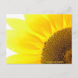 Carte Postale être votre propre tournesol