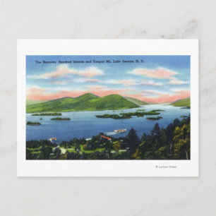 Carte Postale Étroits, Cent Îles, Vue Langue Montagne