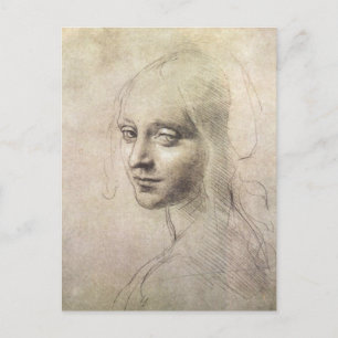 Carte Postale Étude de la tête d'une fille