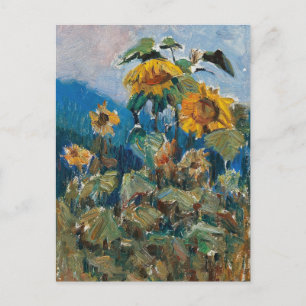 Carte Postale Étude de Tournesols   Marie Egner