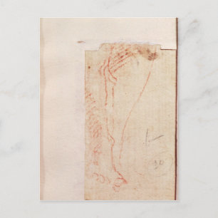 Carte Postale Étude des pieds du Christ cloués à la Croix