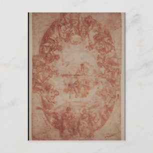 Carte Postale Étude du plafond de la Casa de Pilatos