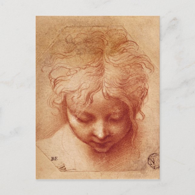 Carte Postale Étude d'une tête (Devant)