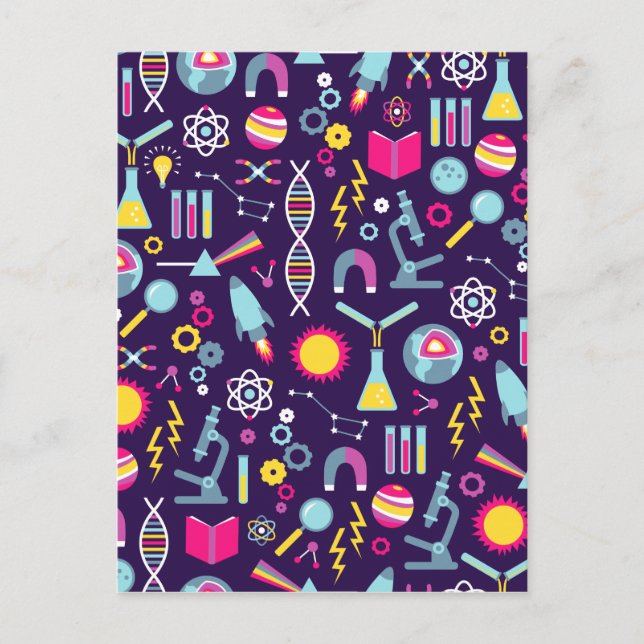Carte Postale Études scientifiques (Devant)