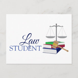 Carte Postale Étudiant en droit