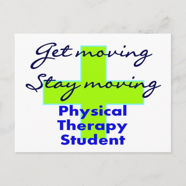 Carte Postale Étudiant en physiothérapie "Get Moving" (Devant)