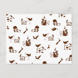 Carte Postale Étudiants en science des oiseaux de Nouvelle-Zélan