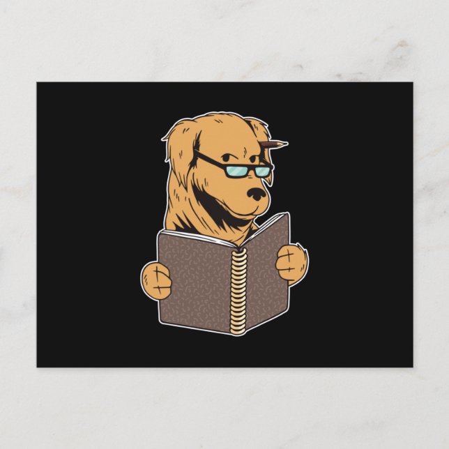 Carte Postale Étudier un chien (Devant)