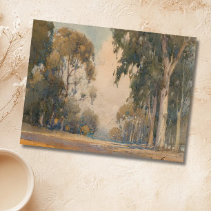Carte Postale Eucalyptus (1922) - Délicat Aquarelle Botanique