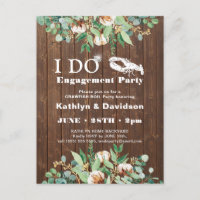 Eucalyptus I DO photo Crawfish Boil Party Invitati