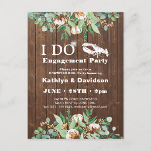 Carte Postale Eucalyptus I DO photo Crawfish Boil Party Invitati