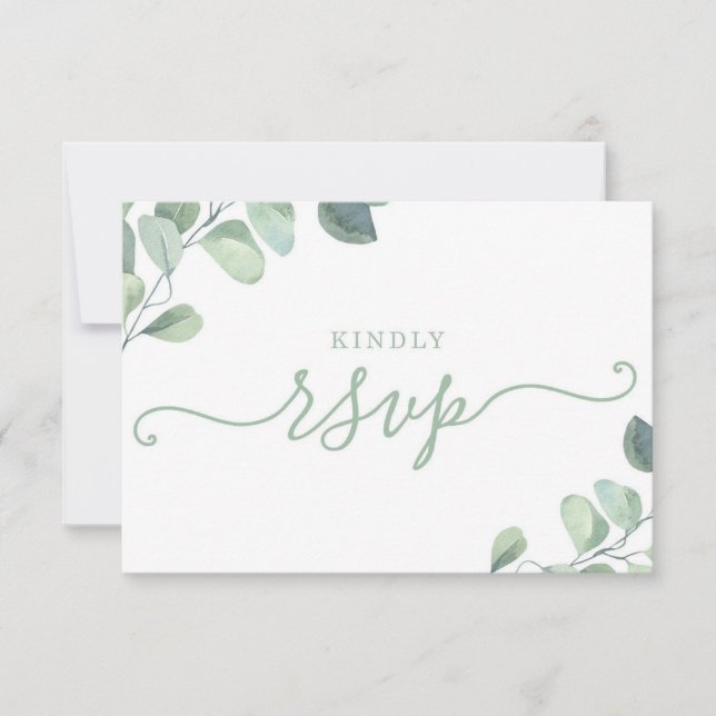 Carte postale Eucalyptus RSVP (Devant)