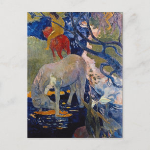 Carte Postale Eugène Henri Paul Gauguin - Le Cheval Blanc