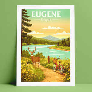Carte Postale Eugene Oregon vintage