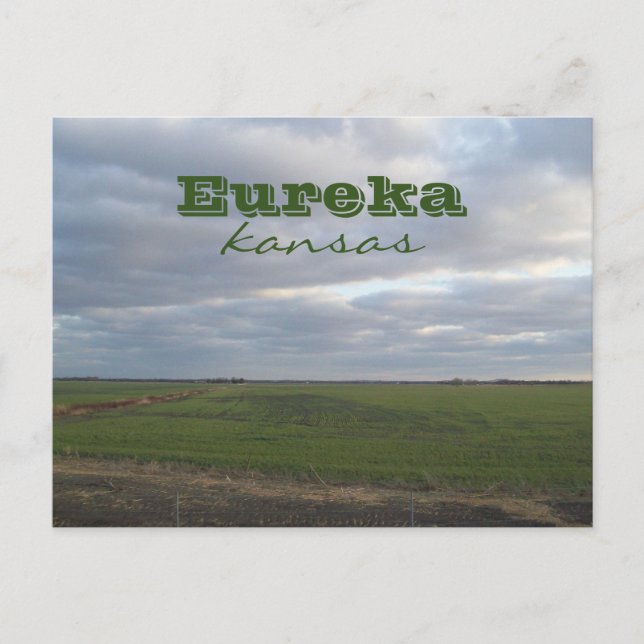 Carte Postale Eureka, Kansas Travel Paysage des Prairies (Devant)