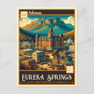 Carte Postale Eureka Springs, Arkansas VINTAGE
