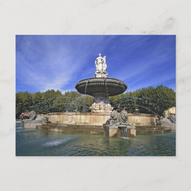 Carte Postale Europe, France, Aix-en-Provence. Fontaine (Devant)