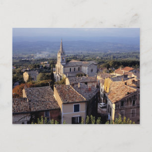 Carte Postale Europe, France, Bonnieux. Feu du coucher du soleil