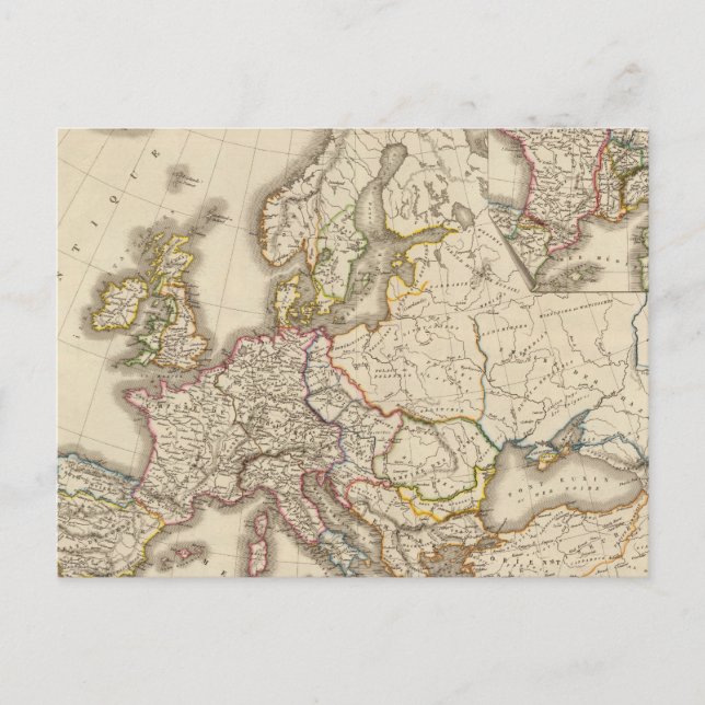 Carte Postale Europe historique (Devant)
