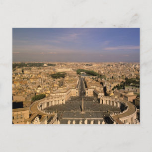 Carte Postale Europe, Italie, Rome, Vatican. Vue depuis St.
