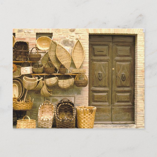 Carte Postale Europe, Italie, Toscane, Montalcino. Panier (Devant)