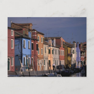 Carte Postale Europe, Italie, Venise. Maisons multicolores