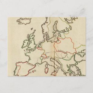 Carte Postale Europe, Montagnes et Rivières