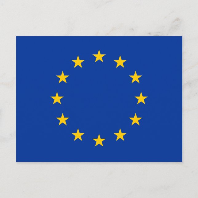 Carte Postale European Union EU Flag (Devant)