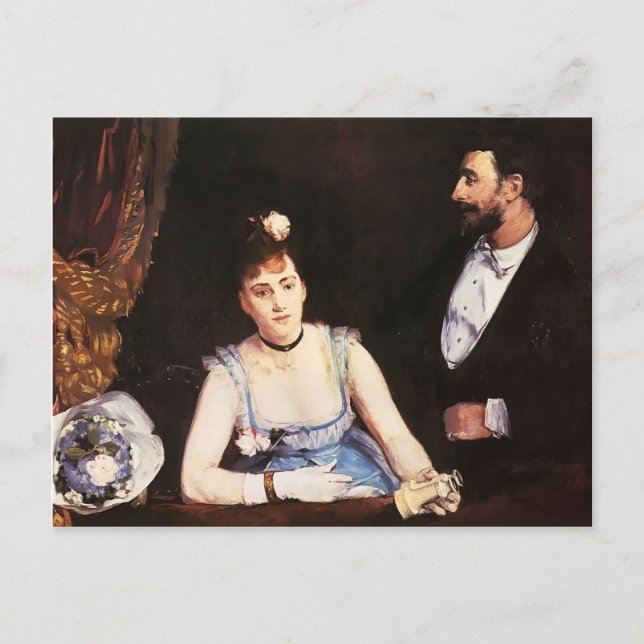 Carte Postale Eva Gonzales - Une boîte au théâtre italien (Devant)