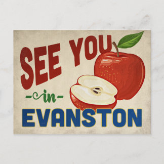 Carte Postale Evanston Illinois Apple - Vintage voyage