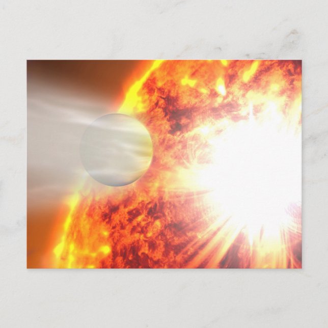 Carte Postale Évaporation de l'atmosphère de Hd 189733b (Devant)