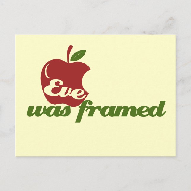 Carte Postale Eve a été encadrée (Devant)