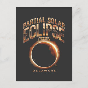 Carte Postale Événement d'astronomie partielle d'Eclipse solaire