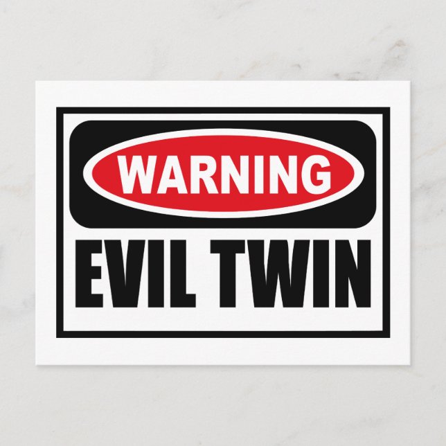 Carte postale EVIL TWIN (Devant)
