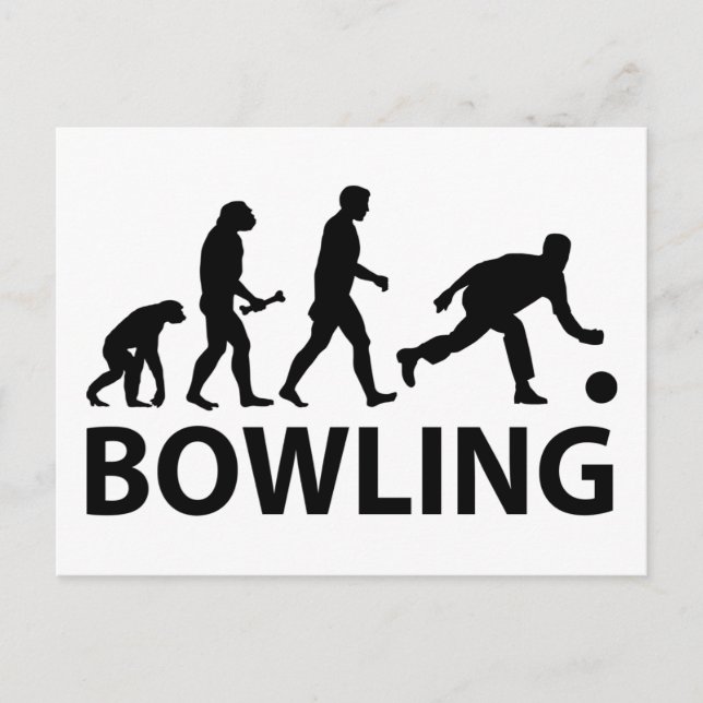 Carte Postale Évolution Bowling (Devant)
