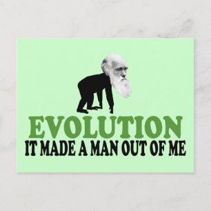 Carte Postale évolution Darwin