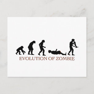 Carte Postale Évolution de Zombie