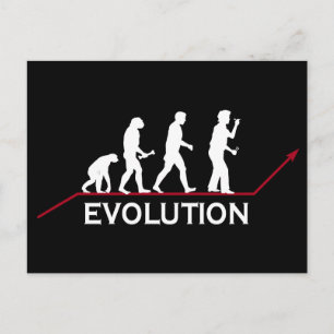 Carte Postale Évolution des fléchettes