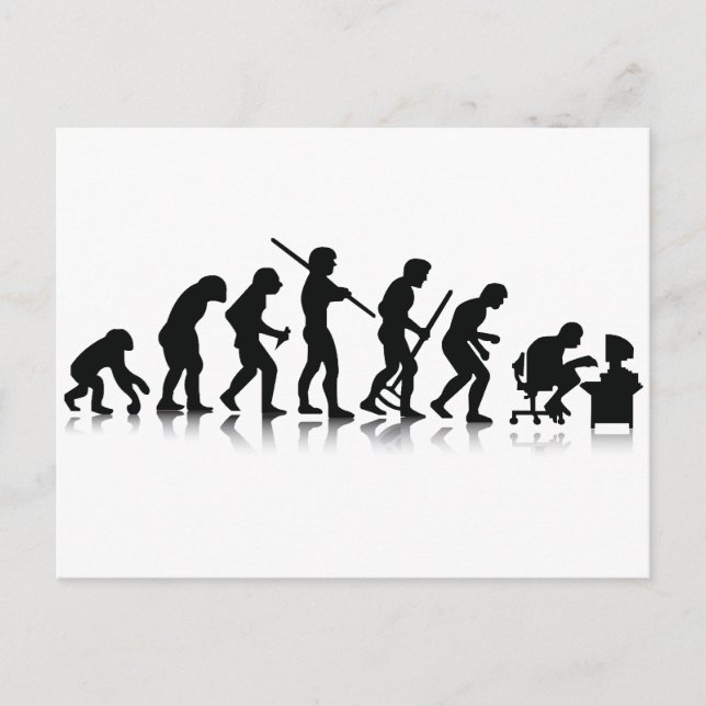 Carte Postale Évolution des toxicomanes informatiques (Devant)