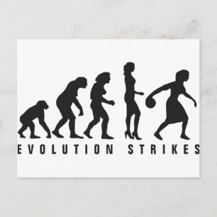 Carte Postale évolution du bowling féminin