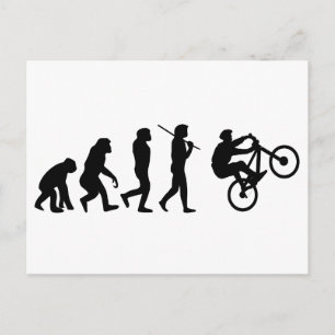 Carte Postale Évolution du cycliste
