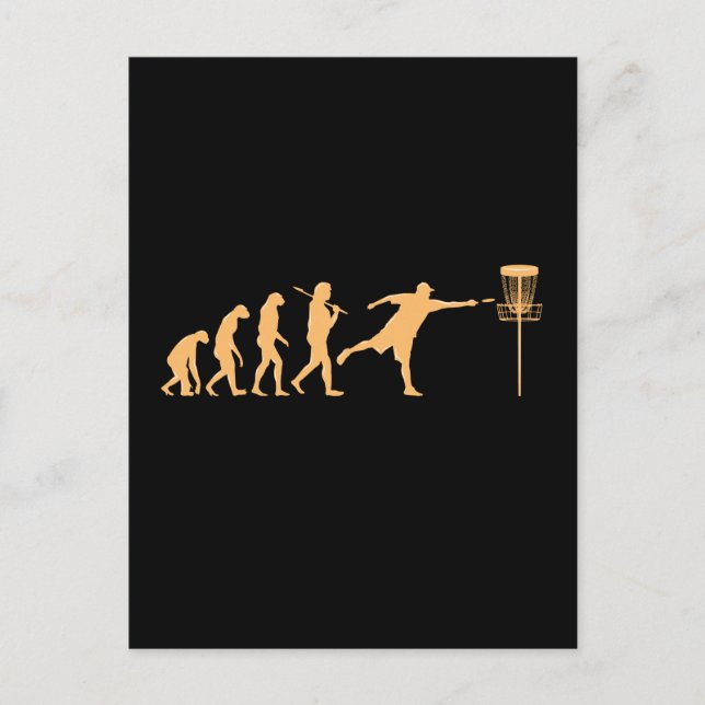 Carte Postale Évolution du Disc Golf (Devant)