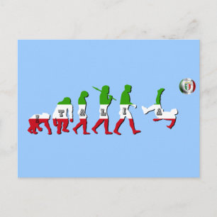Carte Postale Evolution du football italien Italia Calcio cadeau