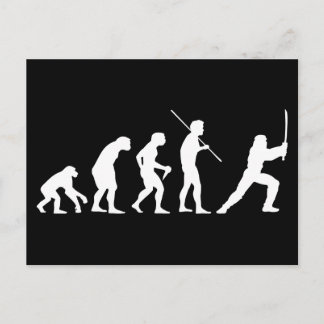 Carte Postale Évolution du Ninja - de l'homme au ninja