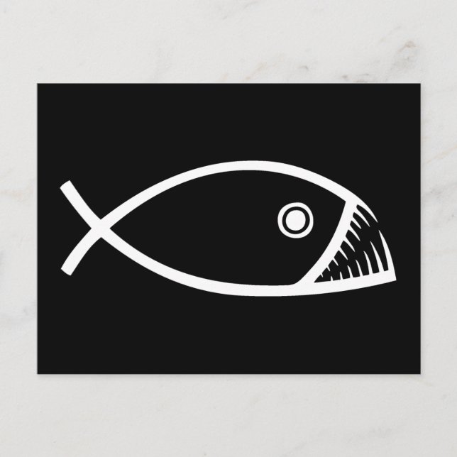 Carte Postale Évolution du poisson (Devant)