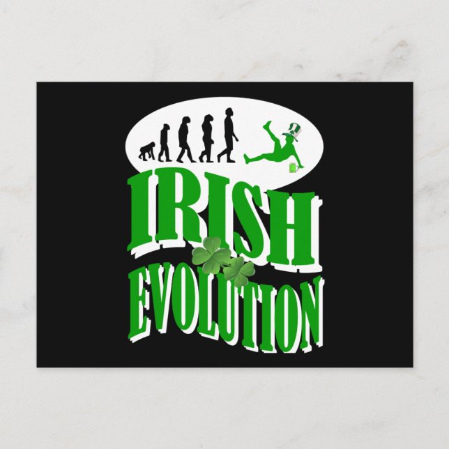 Carte Postale Évolution irlandaise (Devant)